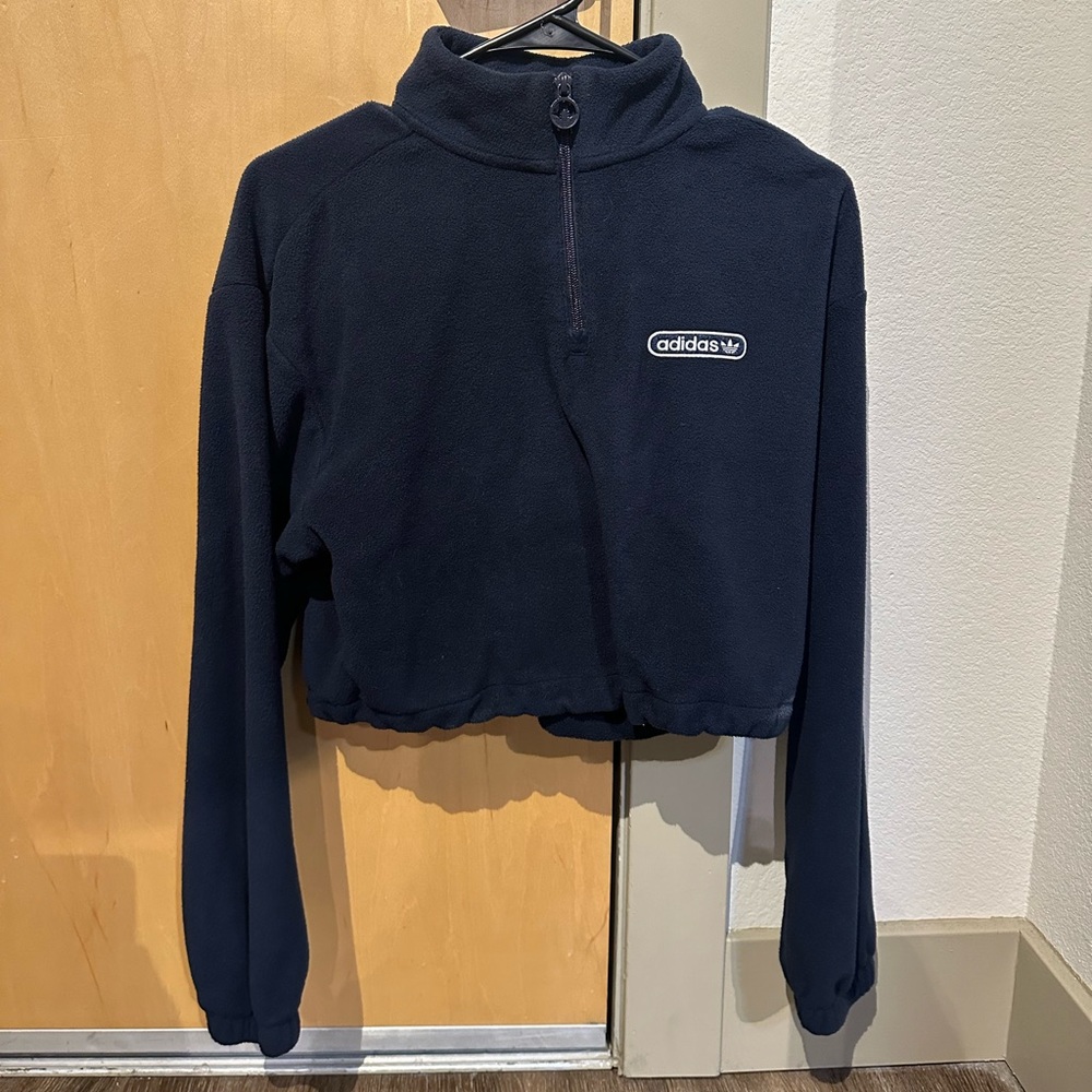 Crop top adidas navy blue top